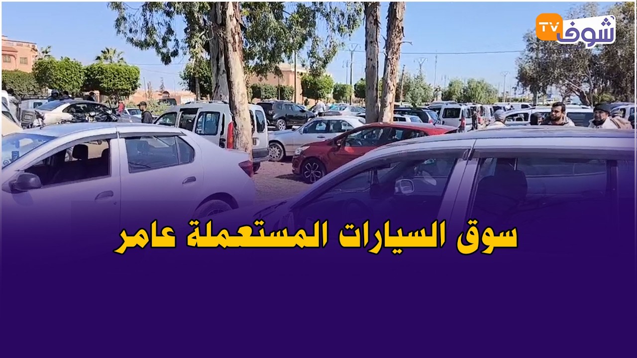 قلعة السراغنة : سوق السيارات المستعملة عامر بأشكال وأنواع الموديلات صباح اليوم