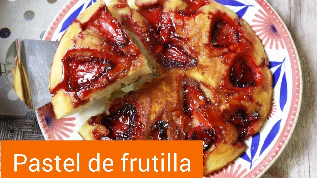 Cómo hacer PASTEL DE FRUTILLA en sartén súper delicioso (Gabo en tú día)