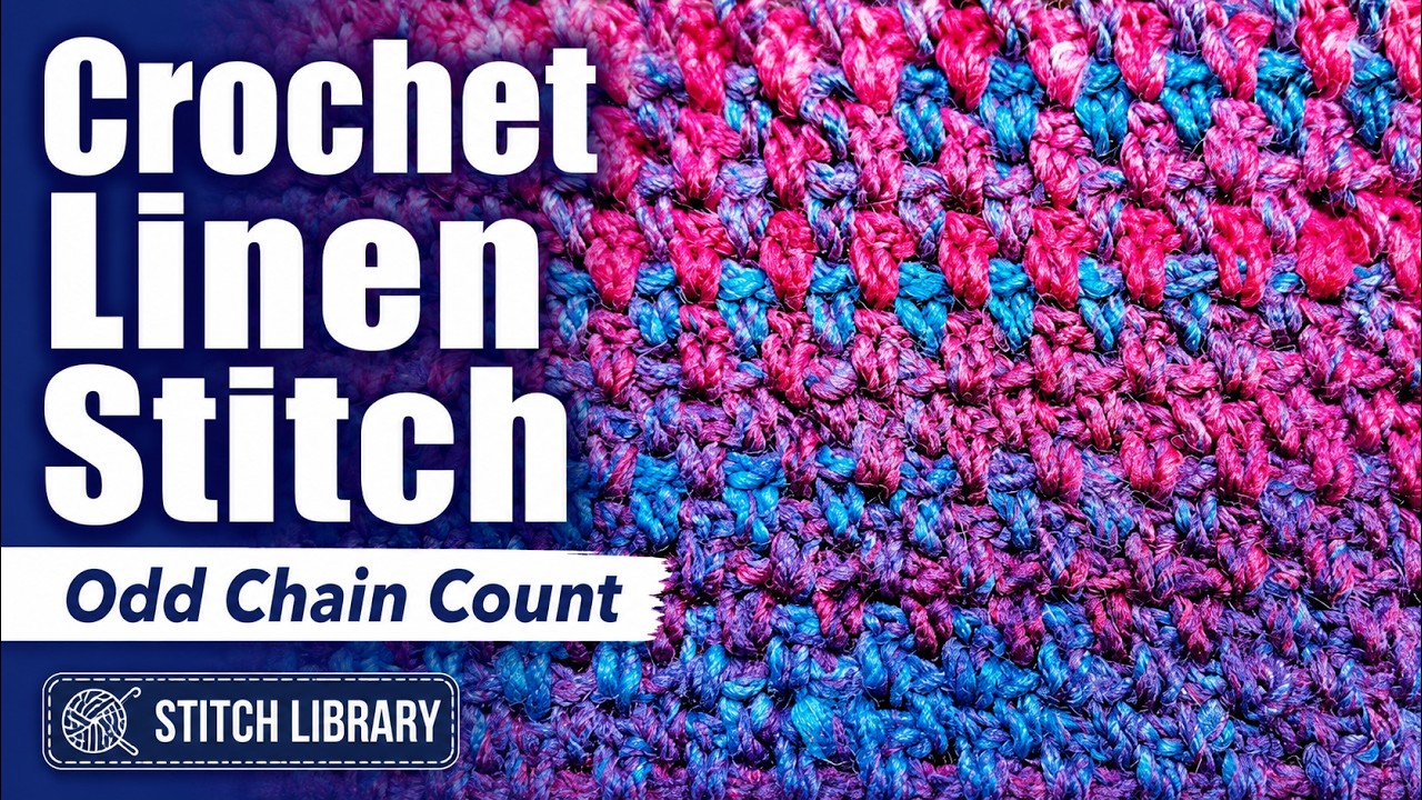 Crochet Linen Stitch in Odd Chain Count