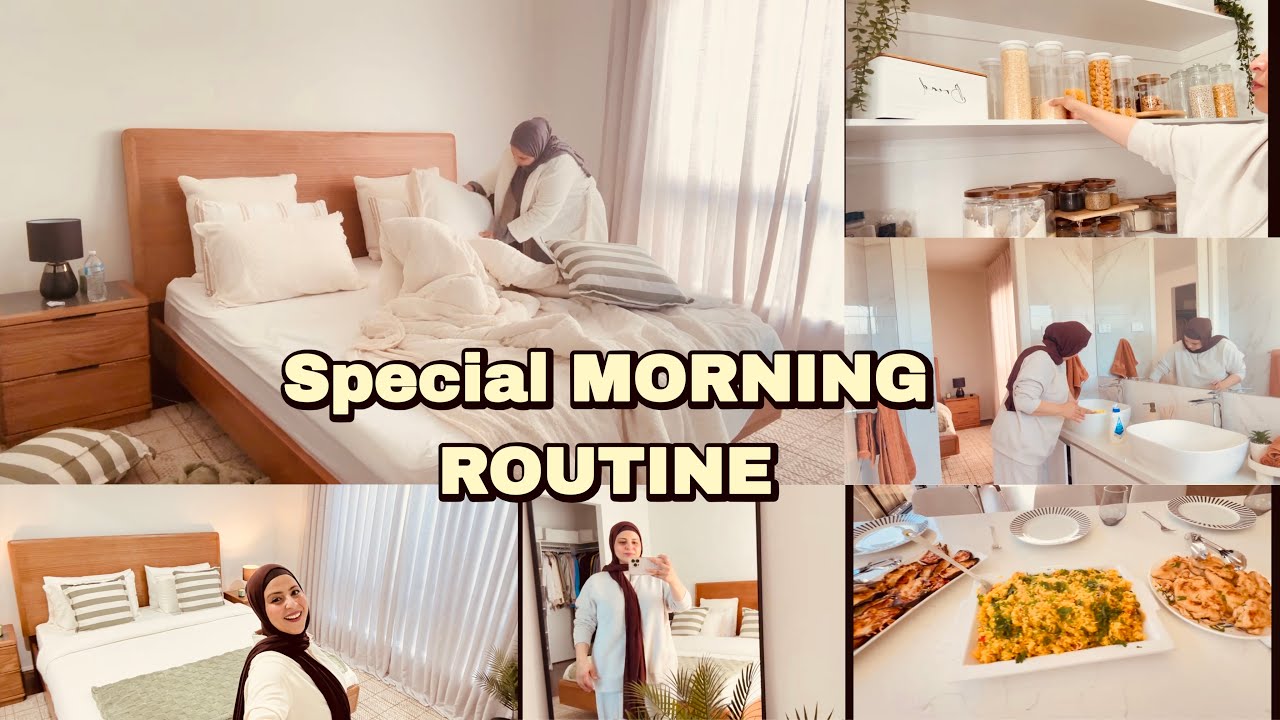 MORNING ROUTINE أخيرا روتيني ليوم كامل فداري جديدة😍مرضي  أسرار حصرية حداكة شهيوات كفاش كنتهلا فراسي