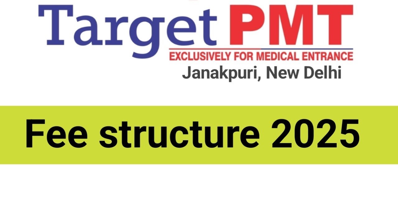 Target pmt fees 2025 | target pmt delhi