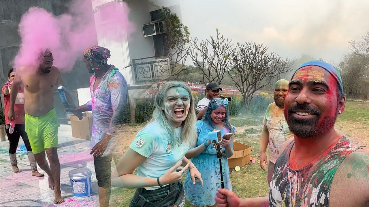 How Desi Boys Play Holi With Foreigners -2023