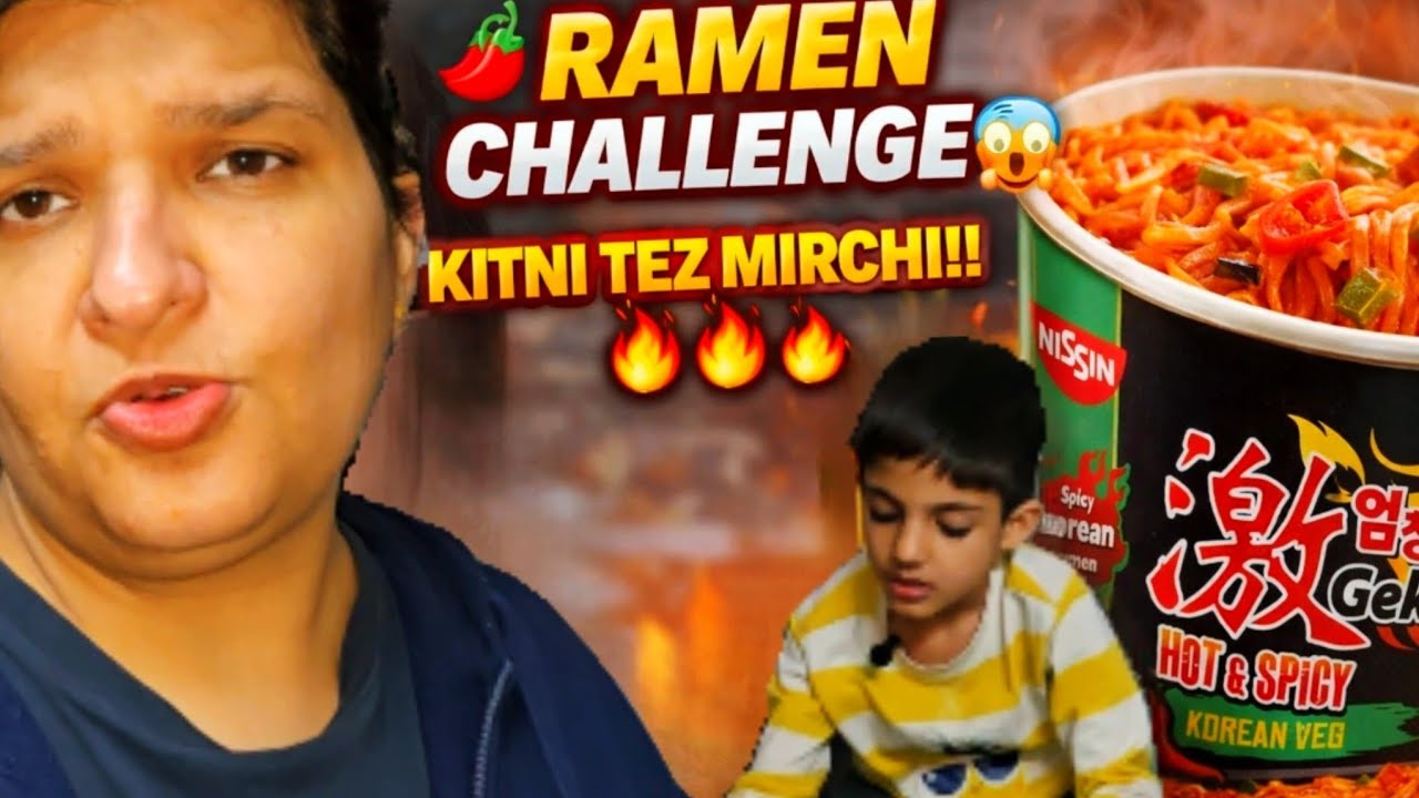 Ramen Challenge Gone Wrong 🍜🥵 | @RituVlogs006 