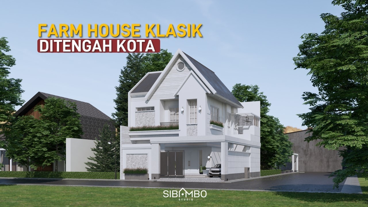 Compact Farm House | Desain Rumah American Classic Sederhana 2 Lantai 6 Kamar Tidur di Lahan 165 m2