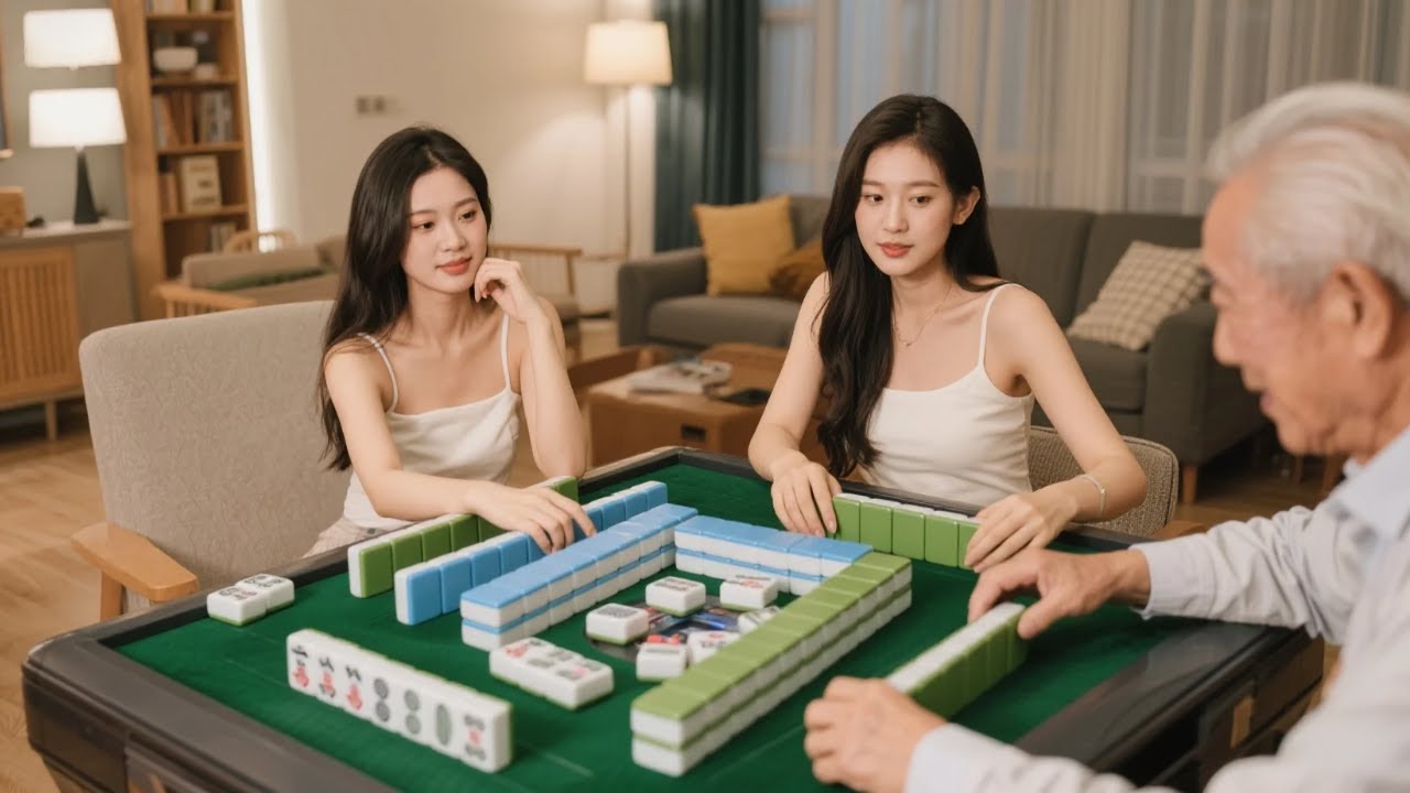 大叔们想欺负新手美女？美女笑而不语！最后“清一色”自摸，大叔钱包直接掏空！