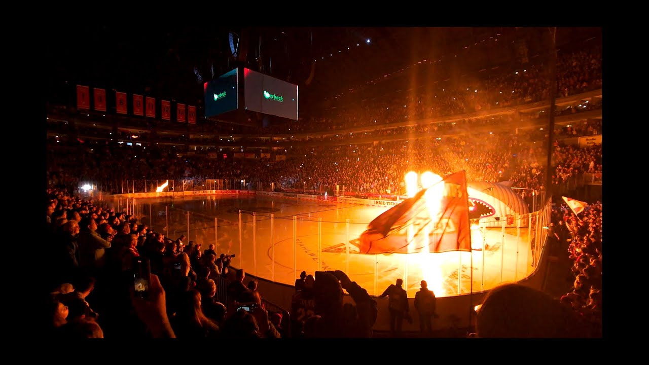 FULL SHOW 4K Kölner Haie KEC  vs DEG Die komplette Einlaufshow DERBYSIEG  FEUER