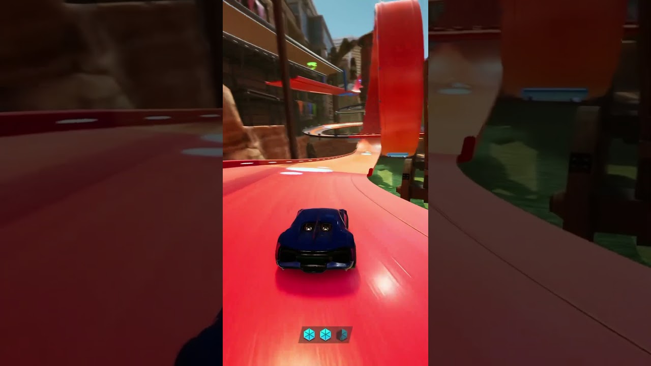 Mini cars. Max chaos. 🌀 #HotWheels2 #TrackMadness #ToyRacerVibes #LoopedOut #TinySpeedDemons