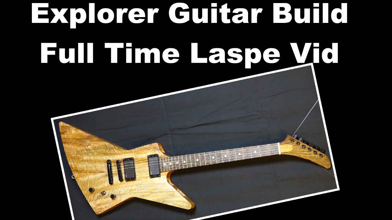 Explorer Guitar Build - Full Process From Slab to Sound Clip - Mango and Black Palmwood