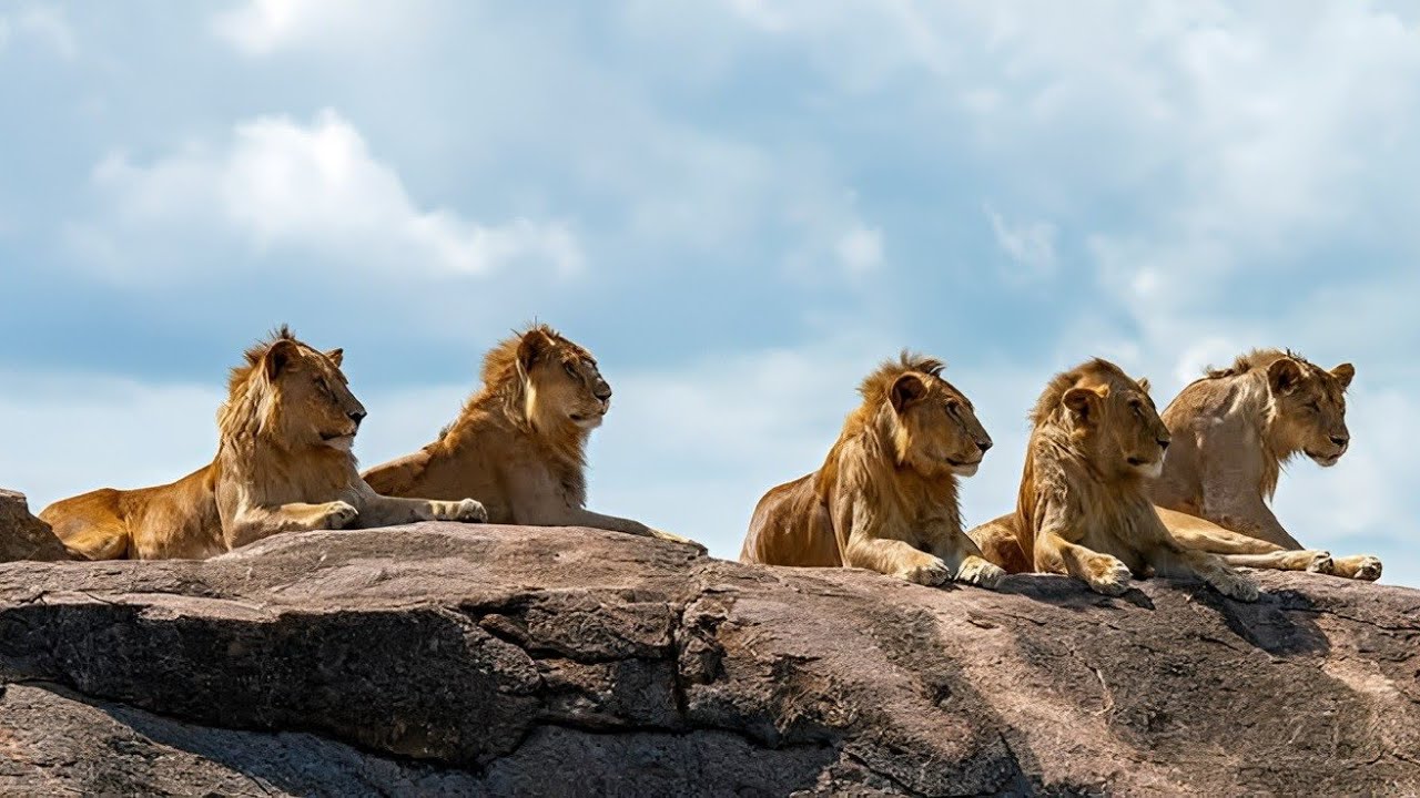 The Tragic Story | 5 Black Rock Male Lions | Masai Mara