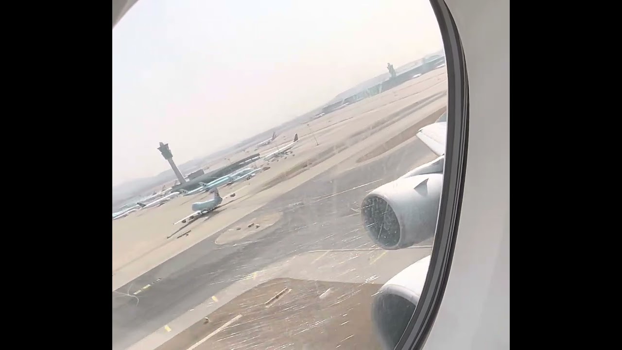 Korean Air Airbus A380 stunning TOGA MAX POWER TAKEOFF