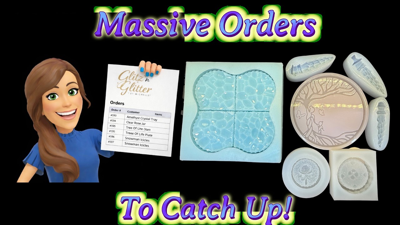 #1110 A FULL Tray of Custom Resin Orders… Let’s Pack Them Together!