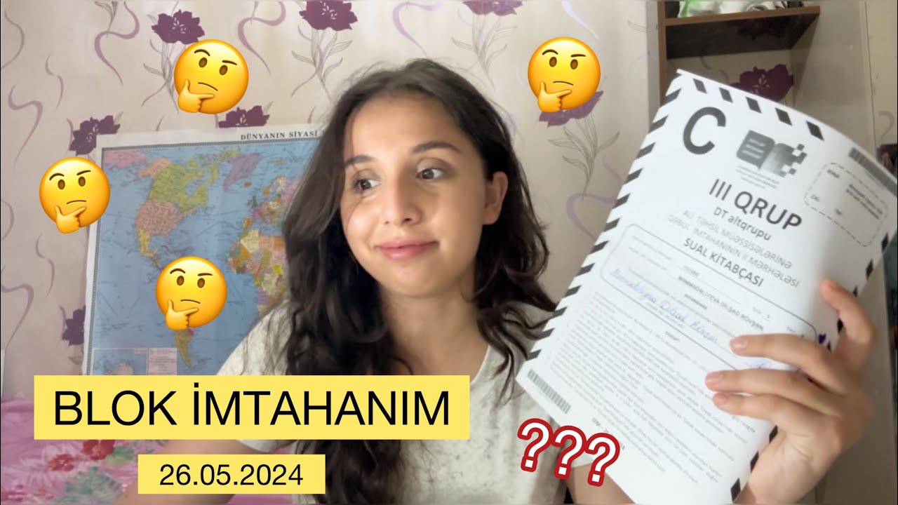 BLOK İMTAHANIM NECƏ KEÇDİ ?? 🥲 hansı fənn daha rahat idi ? sualları aydınlaşdıraq + motivation