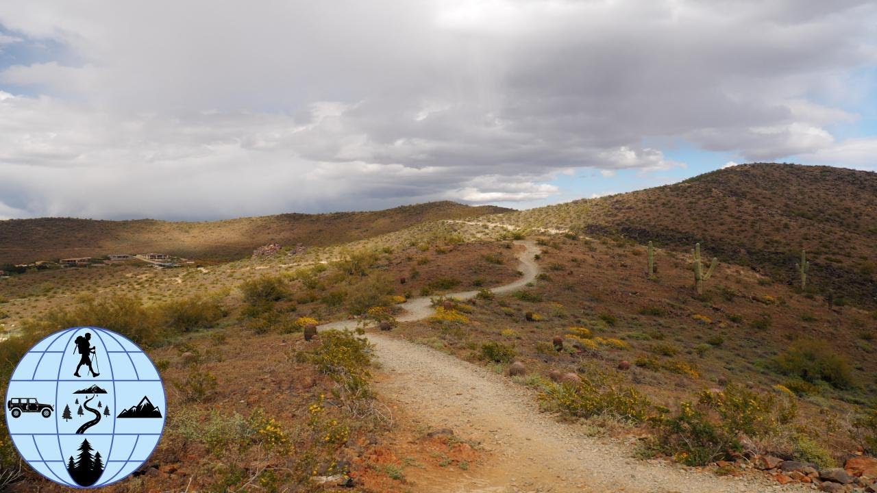 Hiking in Thunderbird Conservation Park in Phoenix, Arizona