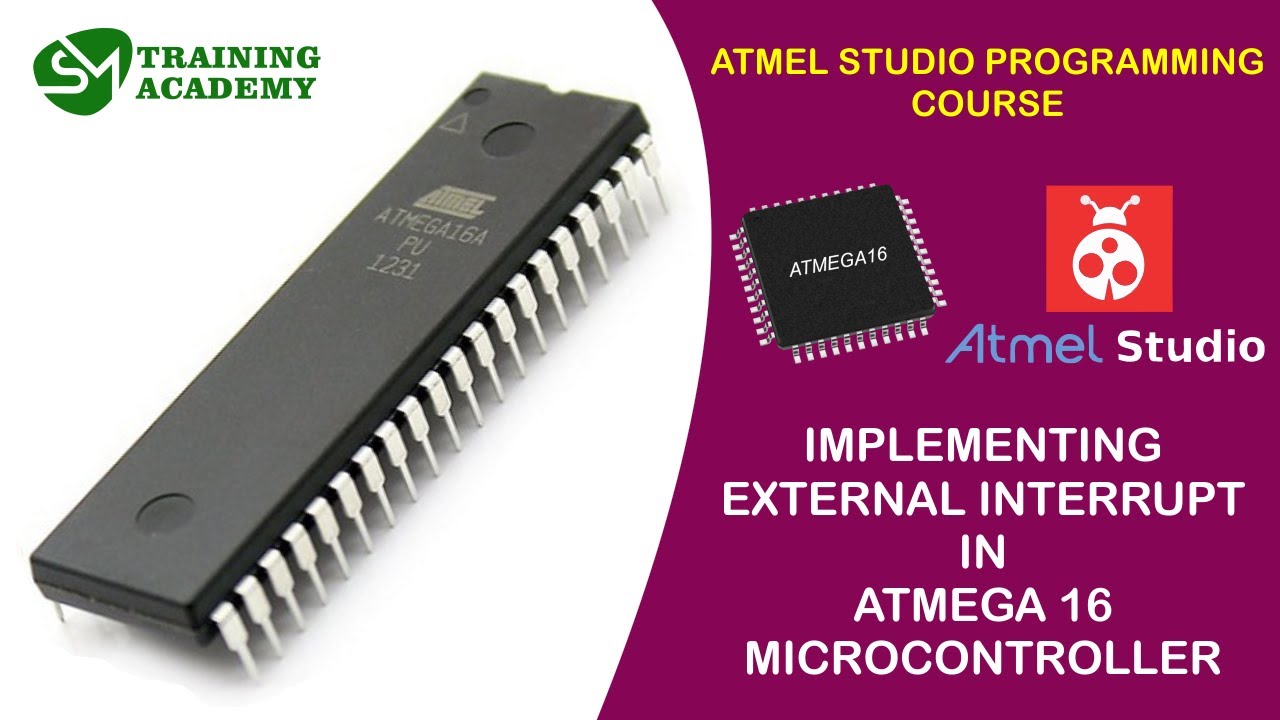 ПРОГРАММИРОВАНИЕ ВНЕШНИХ ПРЕРЫВАНИЙ В ATMEGA16 | Курс программирования Atmel Studio (Atmega16) | ...