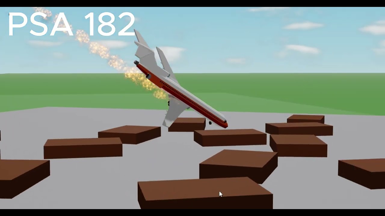 Plane Crashes Recreated in Roblox Air crash studio