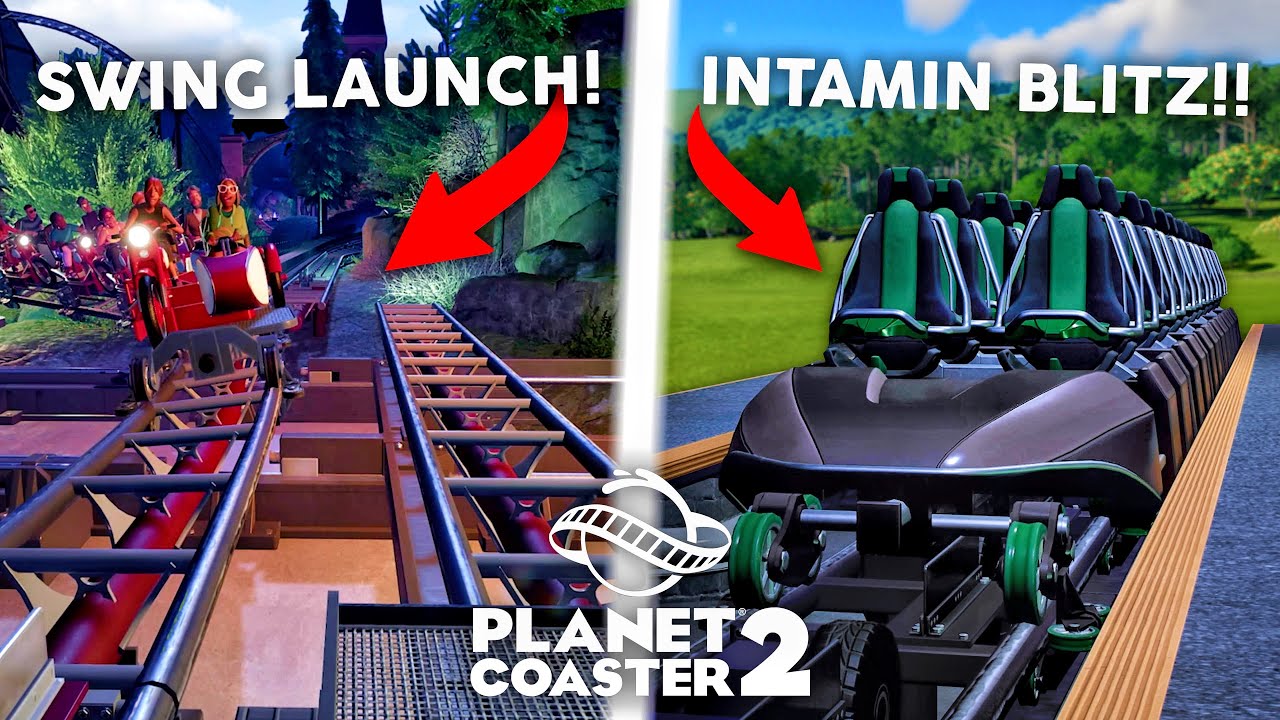 FIRST LOOK Planet Coaster 2 NEW Swing Launches & CRAZY New Rides!!! DLC and Update!