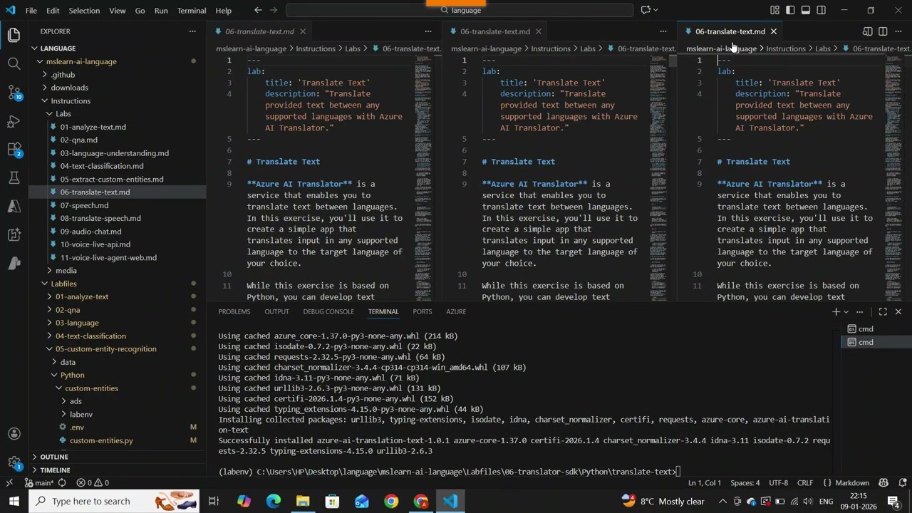 AI102 Lab22   Azure Translator