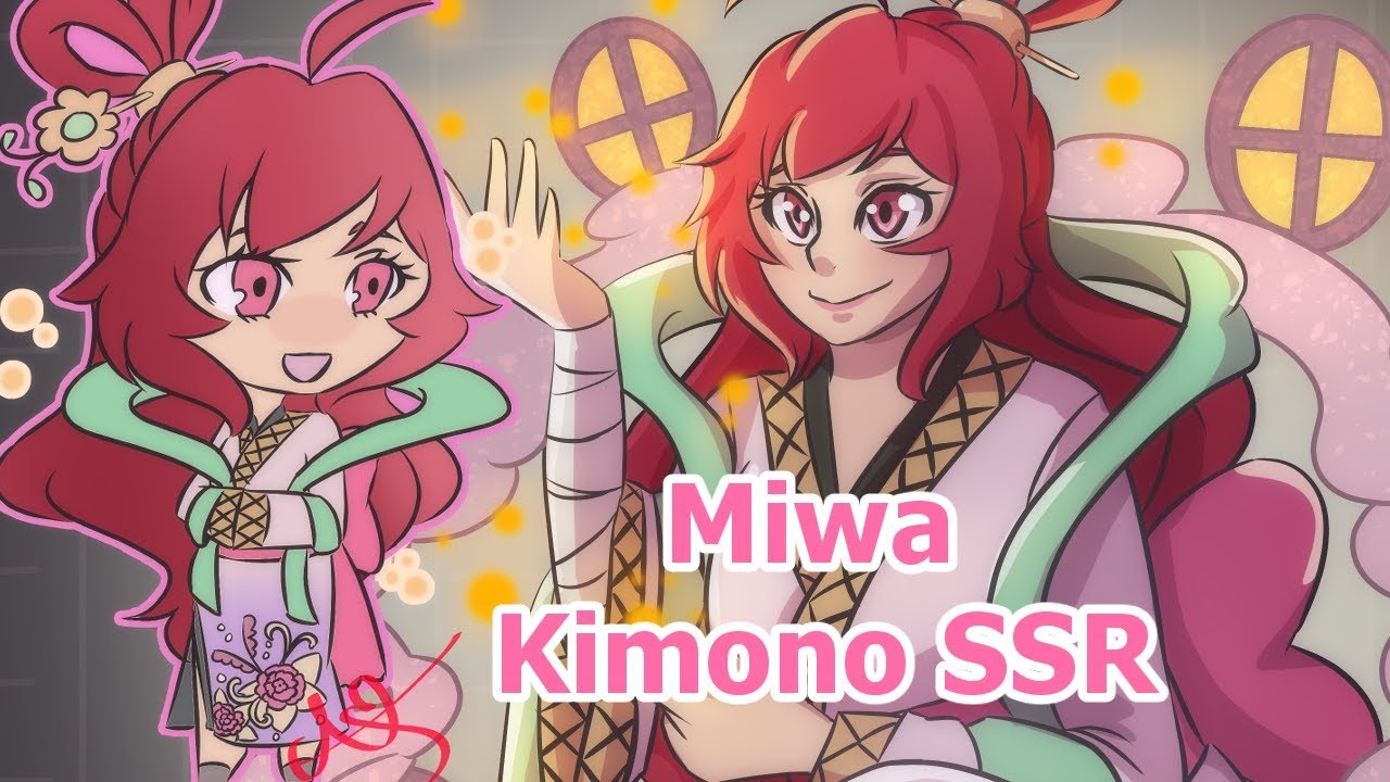 Miwa Kimono SSR - CSP - Speedpaint