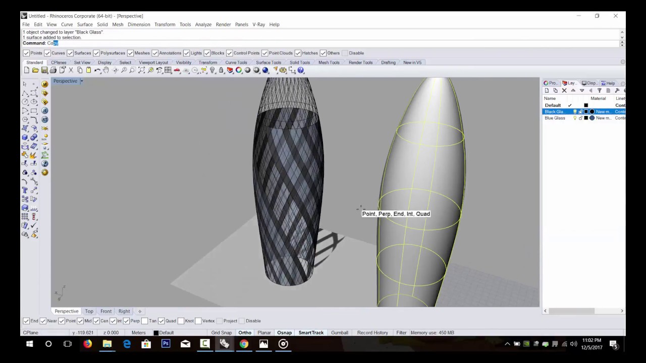How to make Gherkin Tower (Rhino Tutorial) Full Version 2018