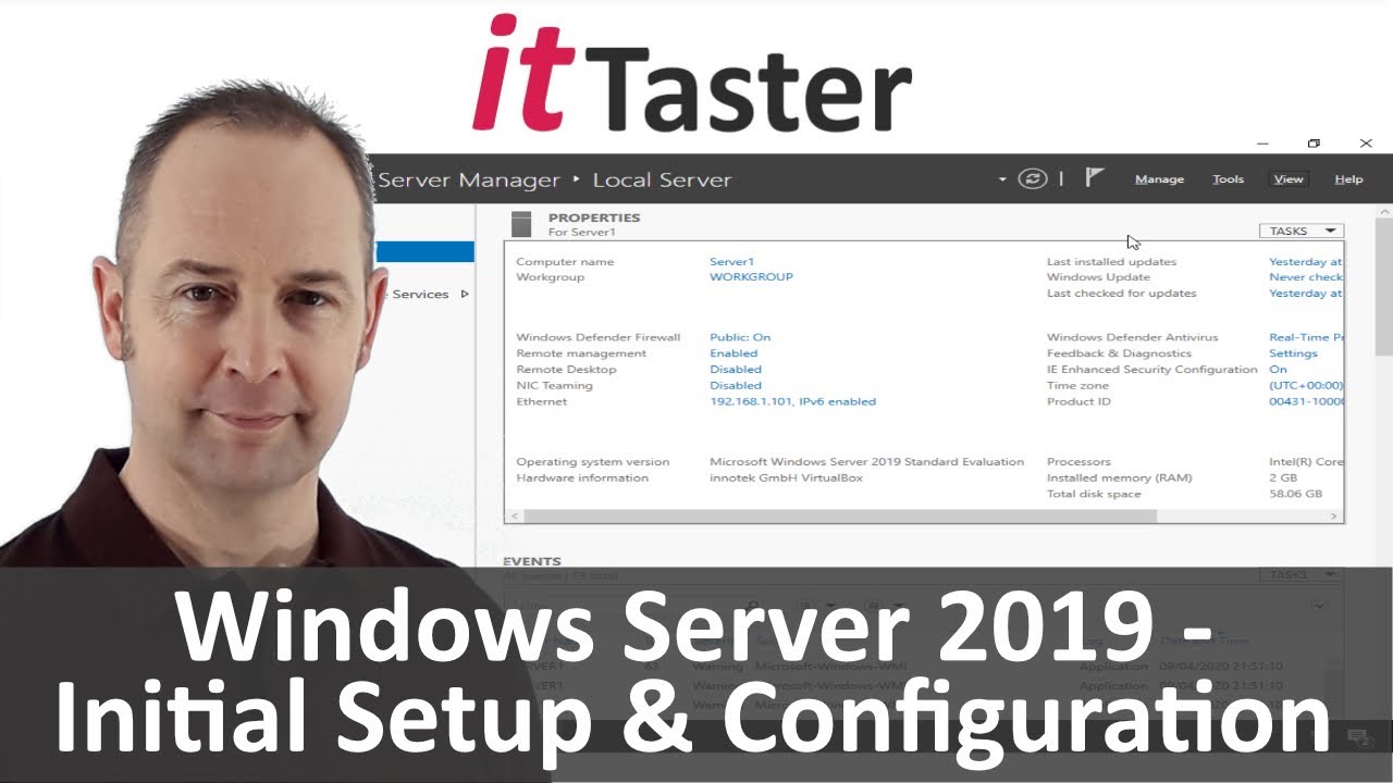 Microsoft Windows Server 2019 — начальная настройка и конфигурация