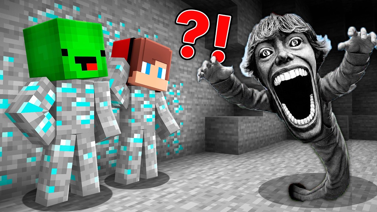 ジェイジェイとマイキーがダイヤの中の「67」から隠れる！？マインクラフト - まいぜん