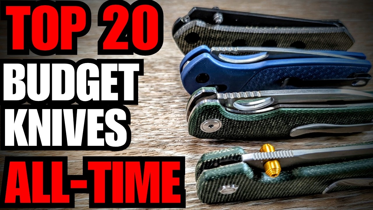 The TOP 20 BEST BUDGET EDC Knives All-Time