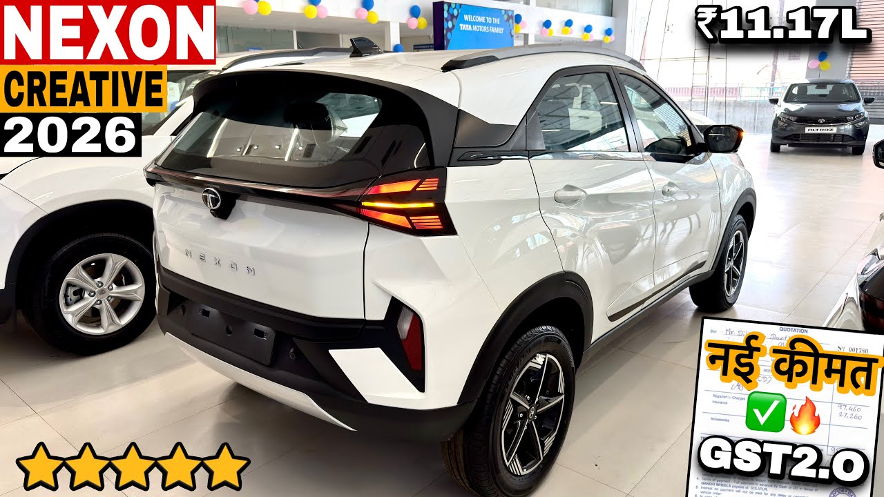 New Tata Nexon Creative 2026 Model ✅Nexon Crt OnRoad ₹Price Mileage Features Details & Review 