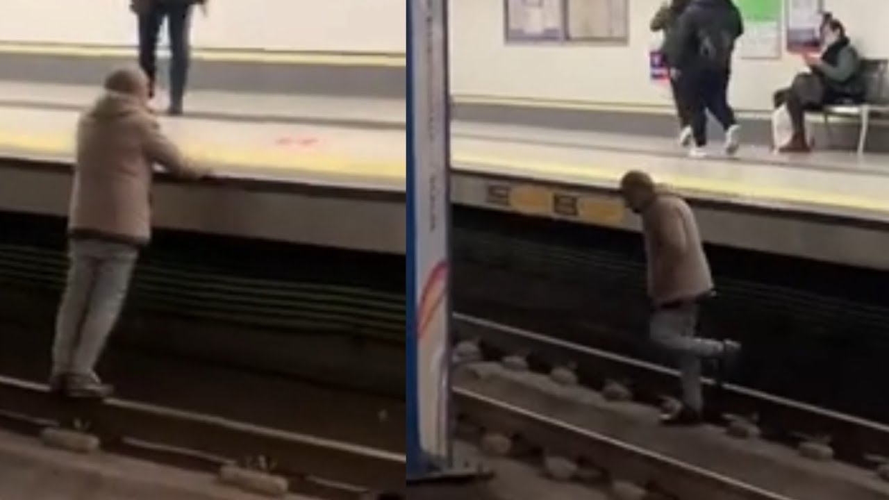 SUSTO en el Metro de Madrid (esperando Linea 6), SPAIN SUBWAY Nuevos Ministerios