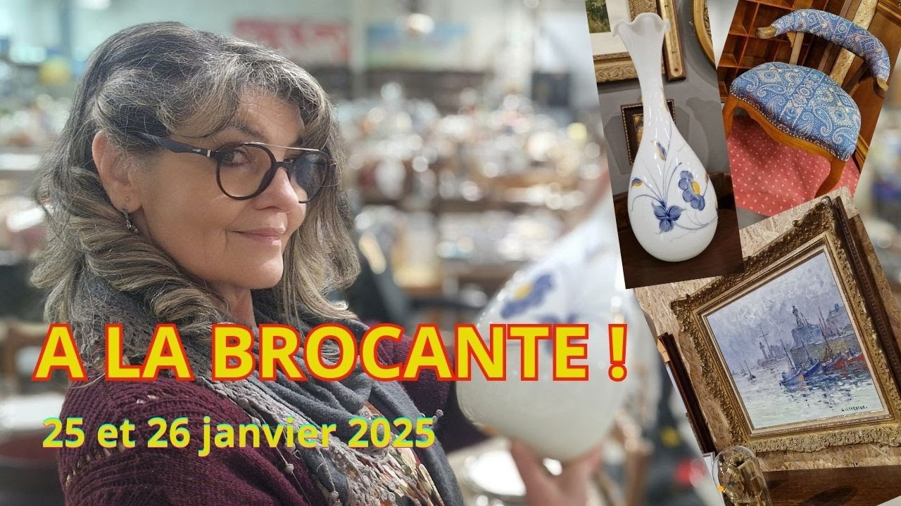 Découvrons le nouvel arrivage à la brocante ! thrifting in France #video #vintage #frenchantiques