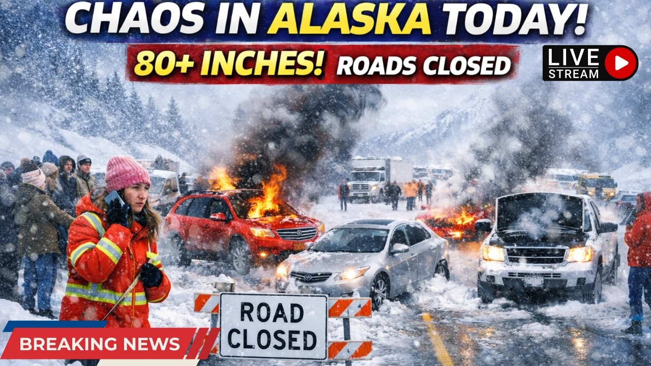 Chaos in Alaska Today! Juneau Alaska Snowstorm — Historic 80+ Inches, Roads Closed