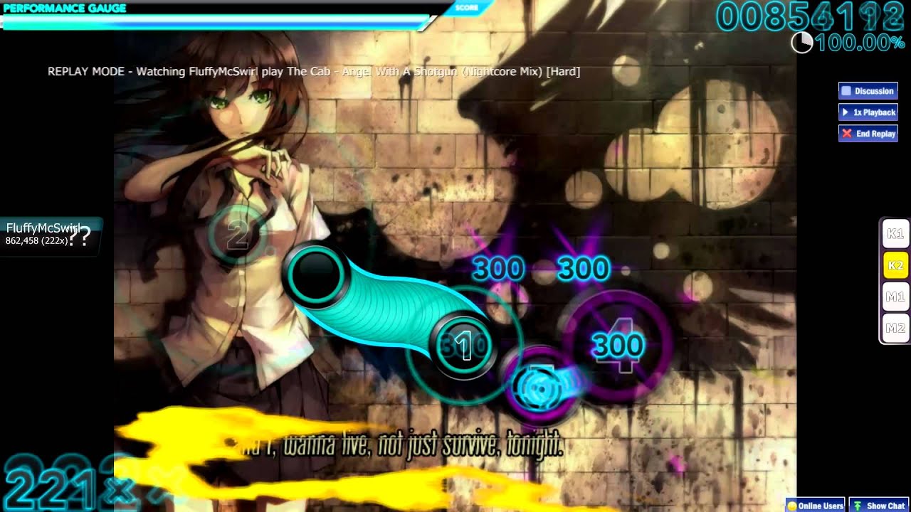 [osu!] The Cab - Angel With A Shotgun (Nightcore Mix) [Hard]
