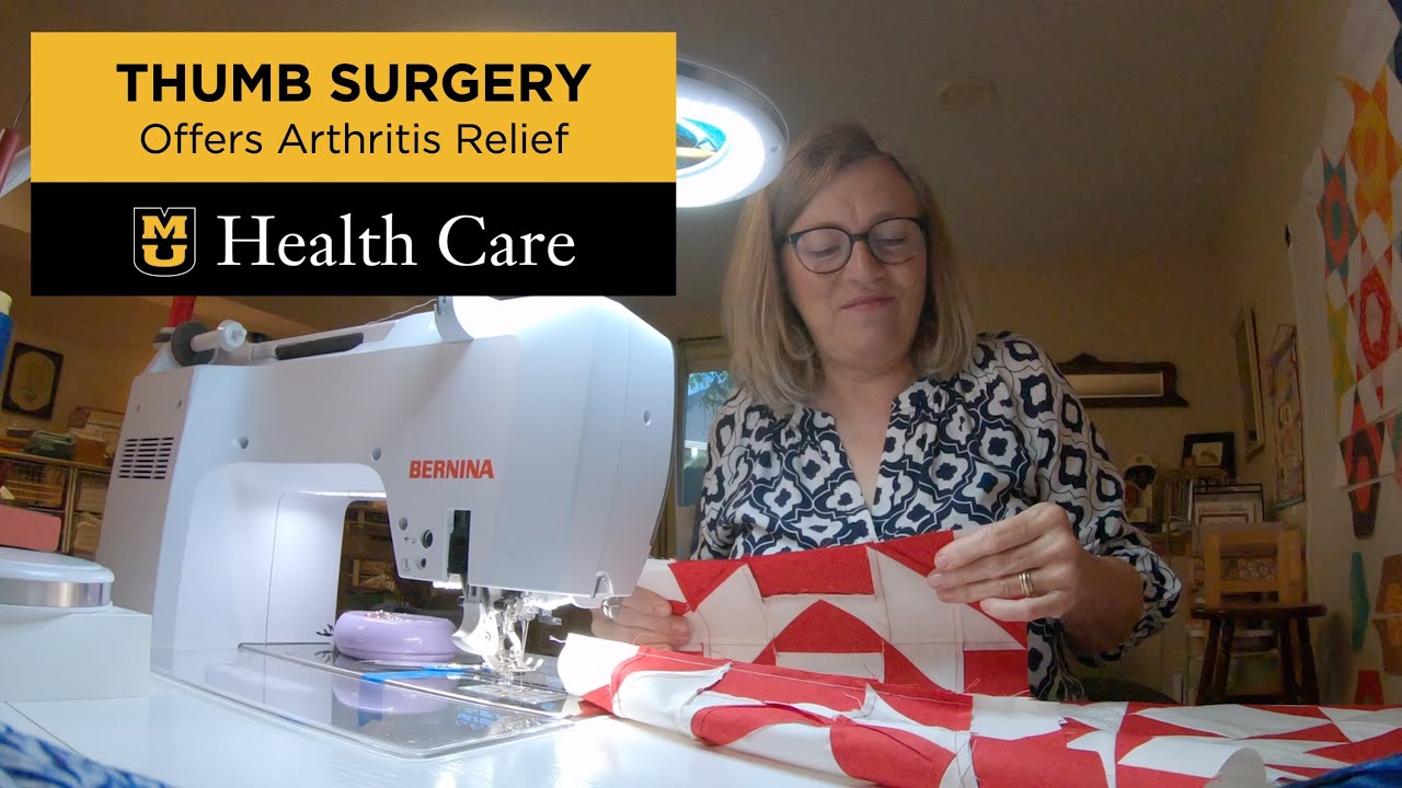 Thumb Surgery Offers Arthritis Relief, Quick Recovery (Daniel London, MD)