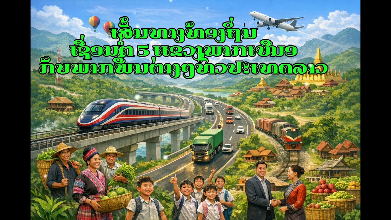 Local Road-ເສັ້ນທາງຫຼວງທ້ອງຖິ່ນເຊື່ອມຕໍ່ 5 ແຂວງພາກເໜືອກັບພາກພື້ນຕ່າງໆທົ່ວປະເທດລາວ