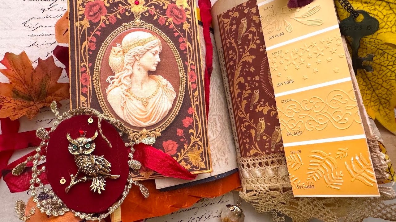 The Autumn Owl: A Treasure Journal Bursting with Fall Leaves, Magical Jewels and Antique Wonder!