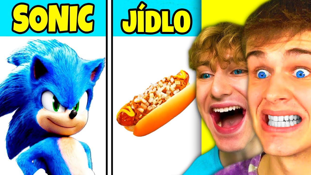 SONIC POSTAVY a jejich OBLÍBENÉ JÍDLO!
