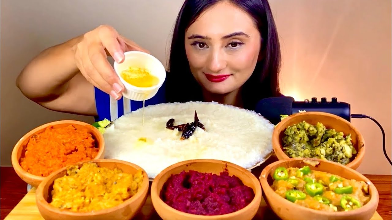 ASMR EATING DIFFERENT TYPES OF BHARTA | NO TALKING| UZZU EATS