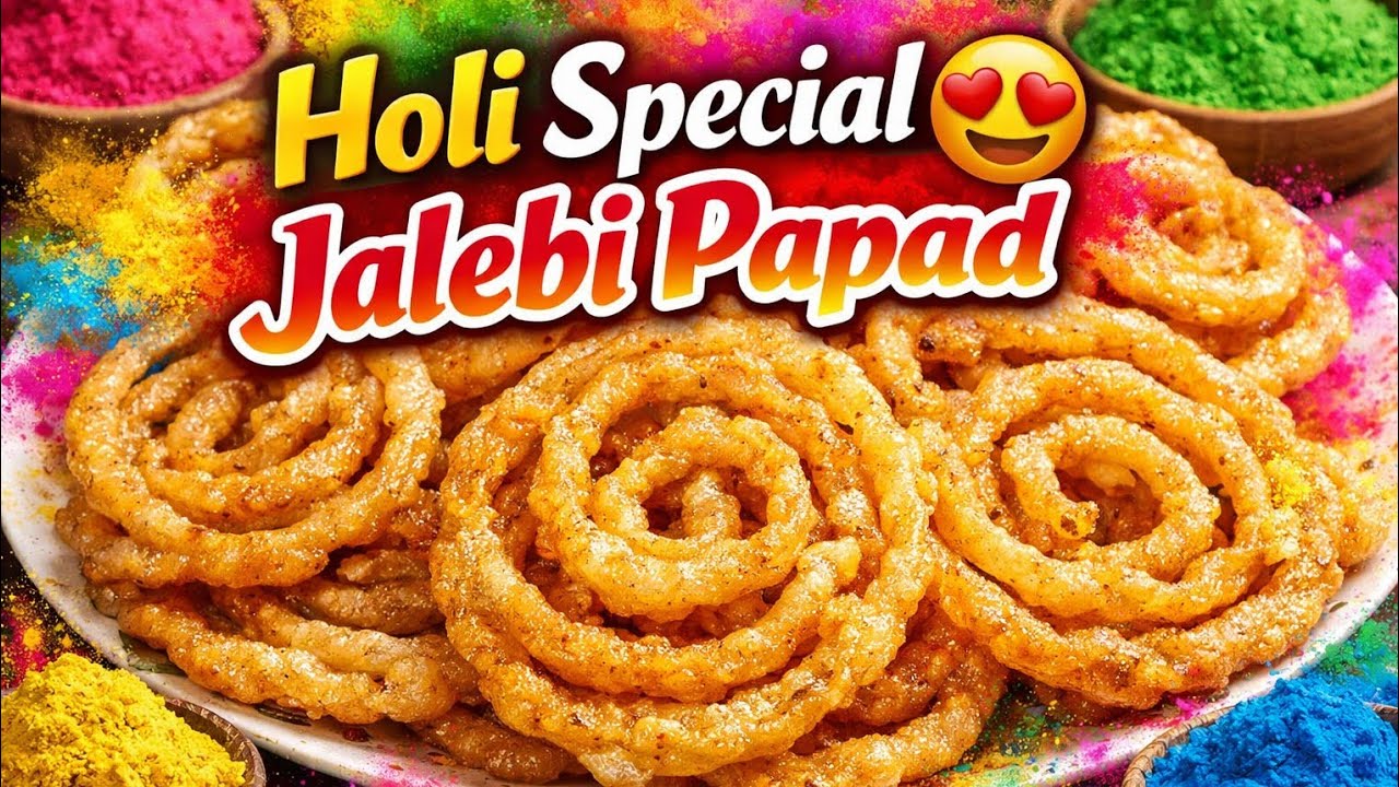 Aloo Ki Jalebi Papad Banane Ka Tarika | Unique Holi Special Recipe