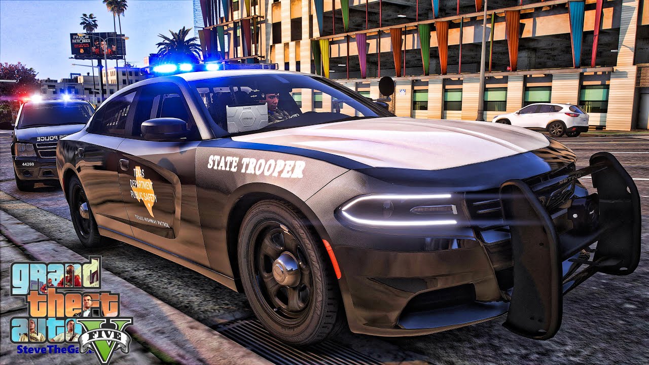 Играю в GTA 5 за ПОЛИЦЕЙСКОГО: Дорожный патруль || ТЕХАС || GTA 5 Lspdfr Mod | 4K