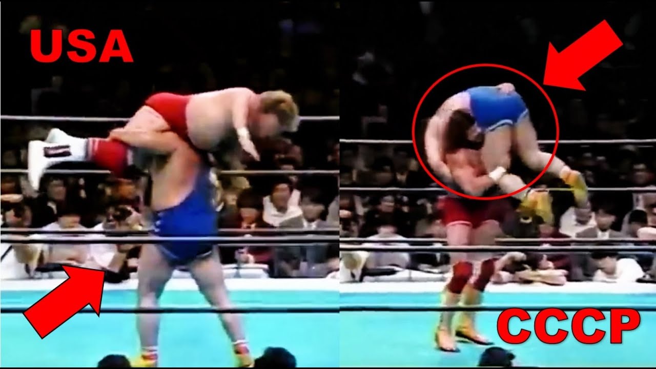 СССР против США - супер противостояние: БОЙ, РЕСЛИНГ: USSR vs USA - NJPW