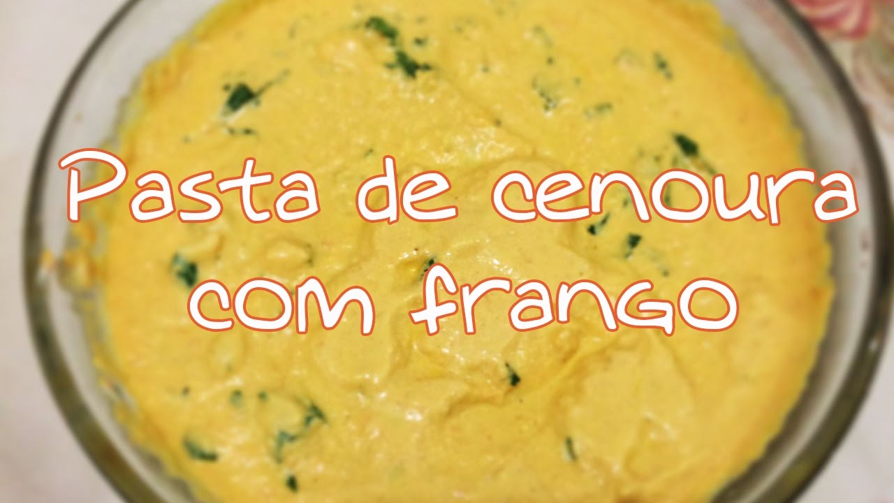 Pasta de Cenoura com frango