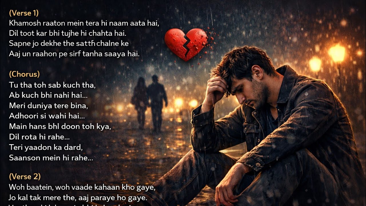 Tu Tha Toh Sab Kuch Tha | Heart Touching Sad Song | Breakup Emotional Hindi Song 2026 #tec_gaana 