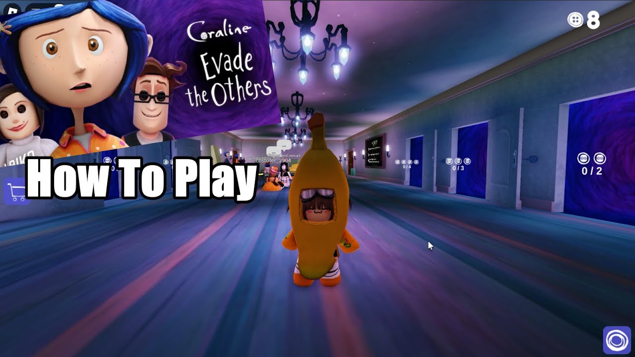 [How to play] Coraline: Evade The Others (watch this if you think this game is scary😎)