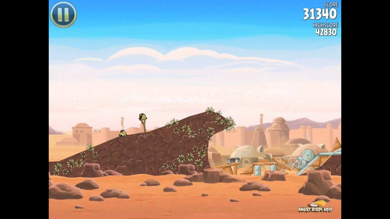 Angry Birds Star Wars 1-17 Tatooine 3-Star Walkthrough