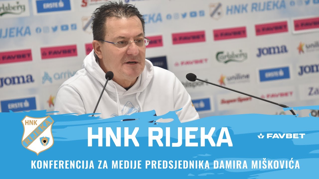 Konferencija za medije predsjednika HNK Rijeka Damira Mi&scaron;kovića