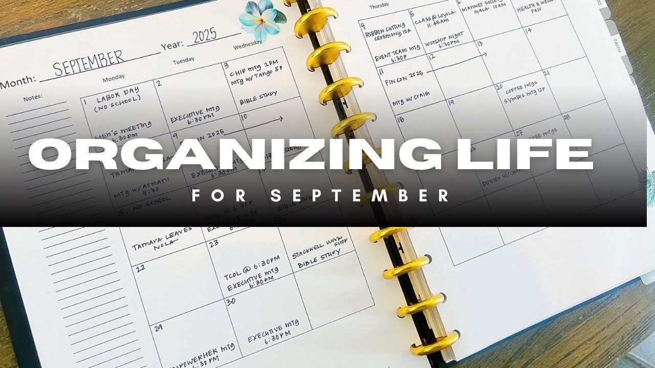 Organizing My Life For September #planner #gettingorganized