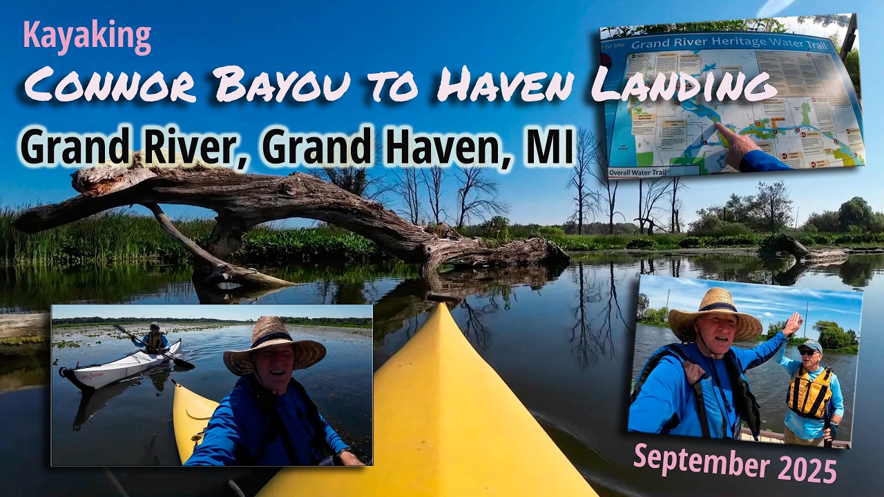 Kayaking Grand River - Connor Bayou in Grand Haven