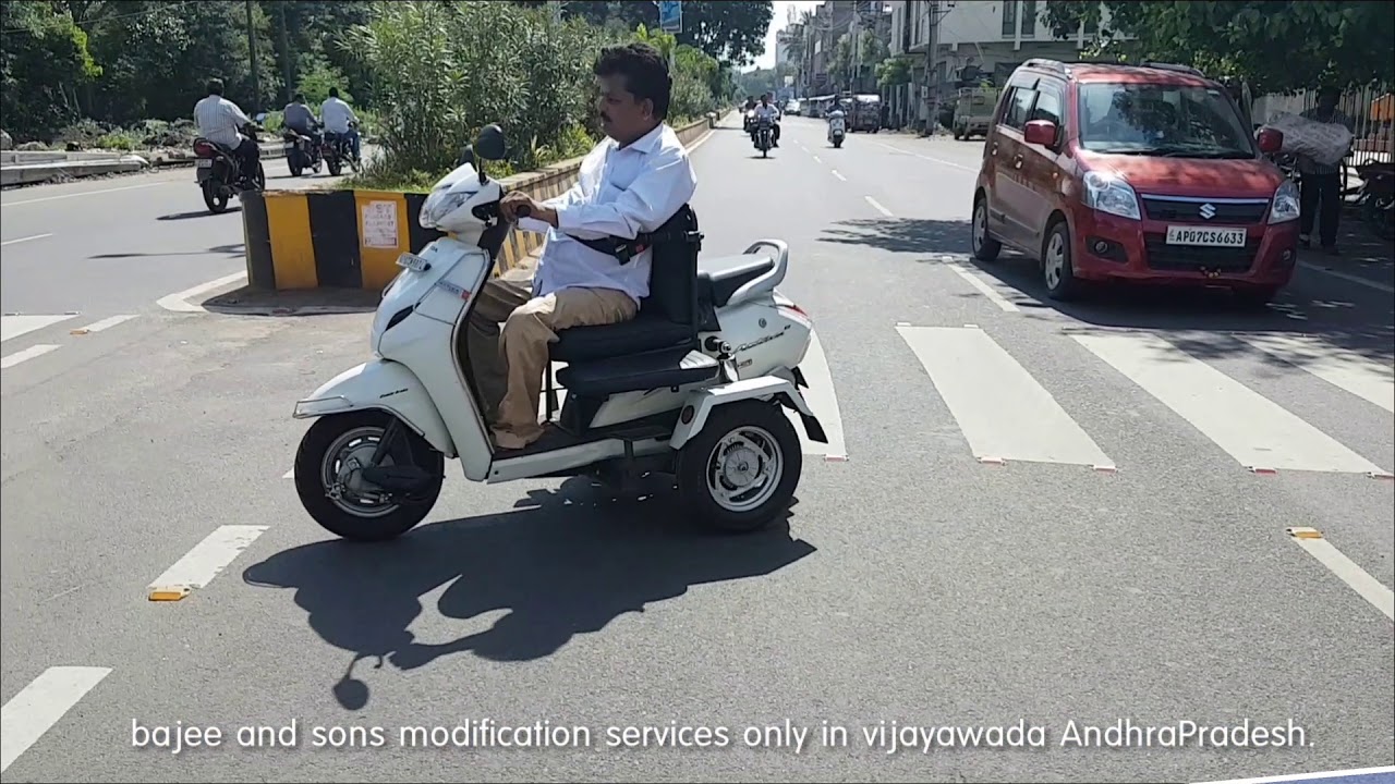 Honda activa modifications for physically challenged people by bajee and sons ph,no.9848458025.