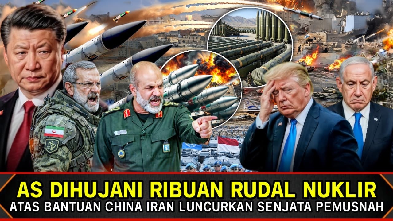 TRUMP SEKARAT? IRAN LUNCURKAN NUKLIR PEMUSNAH DIBANTU CHINA, RIBUAN RUDAL PORAK PORANDAKAN AS