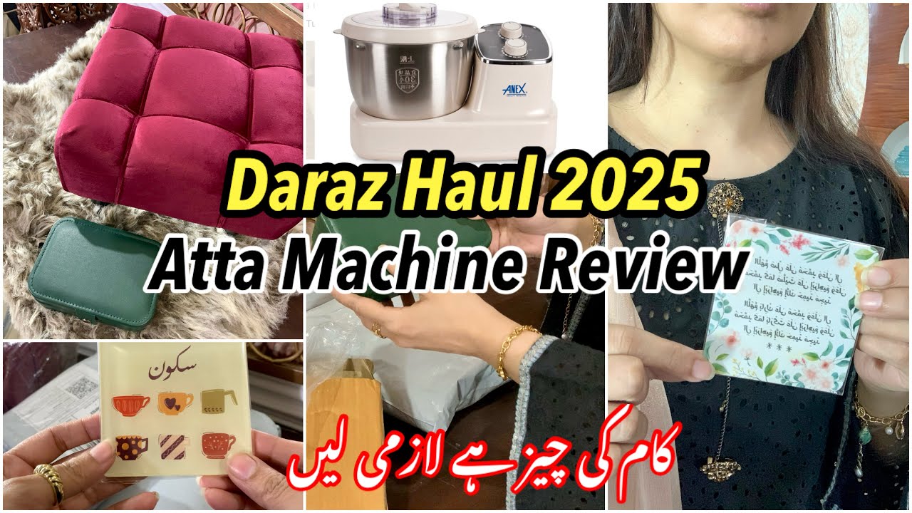 Daraaz Haul 2025 | آٹا گوندھنے والی مشین کا سچّا ریویو |Shopping For Home Decor✨Homebird 