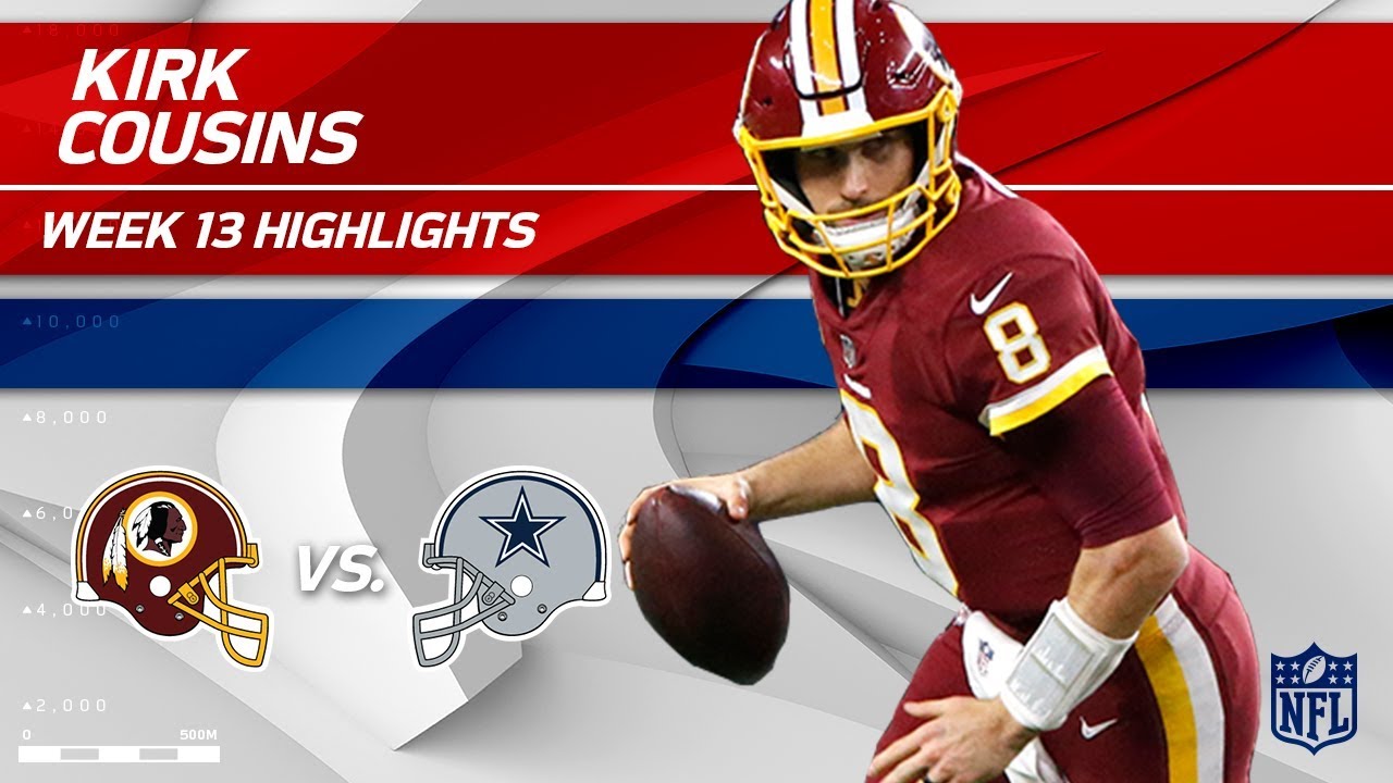 Kirk Cousins' 2 TD Game w/ 251 Yards vs. Dallas! | Redskins vs. Cowboys | Wk 13 Player Highlights